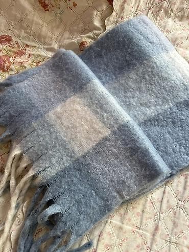 палантины: Шарф, Б/у, Унисекс, цвет - Голубой — 1