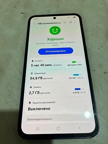 galaxy a34 5g: Samsung Galaxy A35, Б/у, 128 ГБ, цвет - Синий, 2 SIM — 2