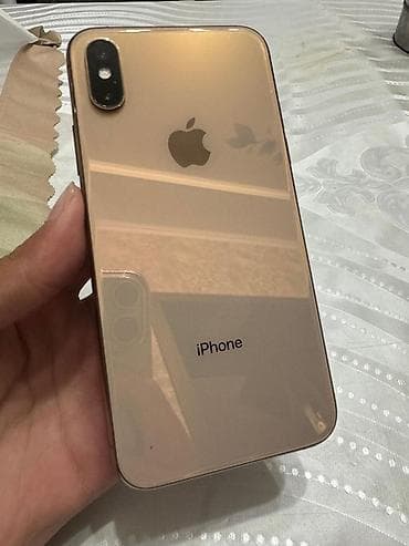 IPhone Xs, Новый, 64 ГБ, Золотой, Чехол, 73 % — 1