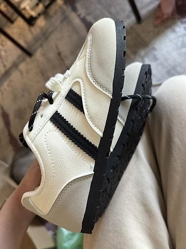 Личные вещи: Кроссовки унисекс в ретро-стиле - Цвет: молочно‑белый с серыми — 5