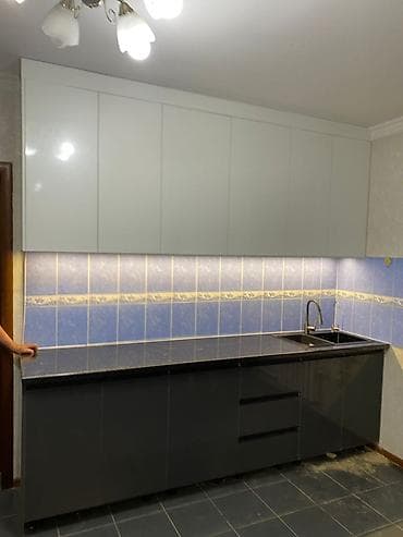 silver kitchen: Кухонный гарнитур современного дизайна - Комплектация: напольные и — 1