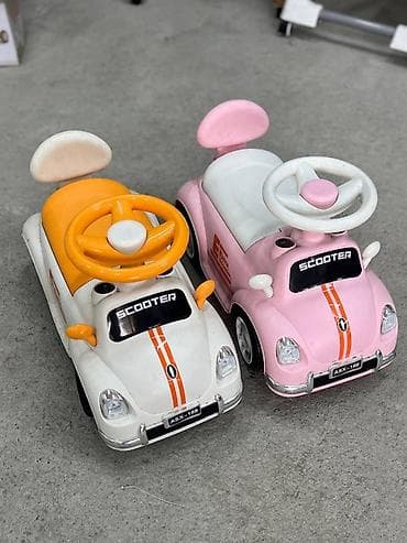 Каталки-машинки «SCOOTER» для малышей - Толокары с сиденьем и высокой