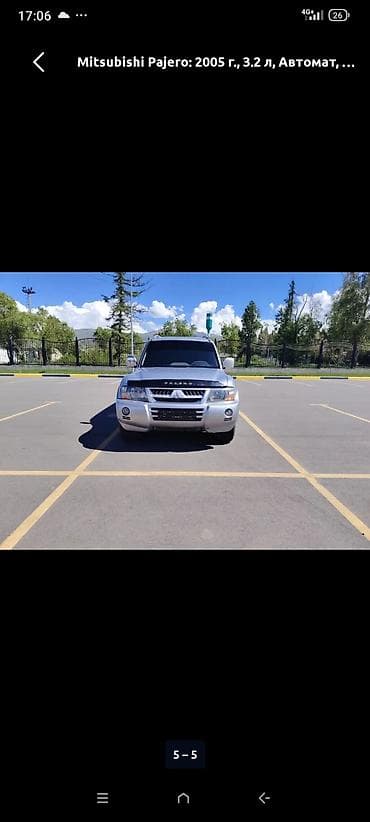 сары булун: Mitsubishi Pajero: 2005 г., 3.2 л, Автомат, Дизель, Жол тандабас — 3
