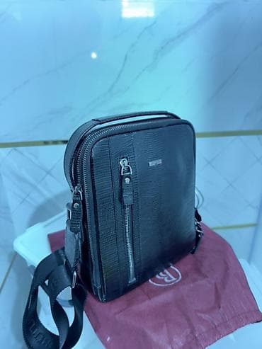 Классическая сумка, Butun, Материал: Натуральная кожа, Застежка на молнии, Мужские, Новый