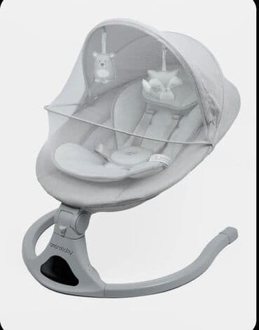 детские игрушки для новорожденных: Качели-шезлонг Amarobaby для новорождённых. - 5 режимов укачивания - — 30