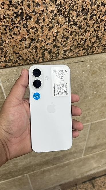 муляж айфона: IPhone 16, Б/у, 256 ГБ, Белый, В рассрочку, 93 % — 1