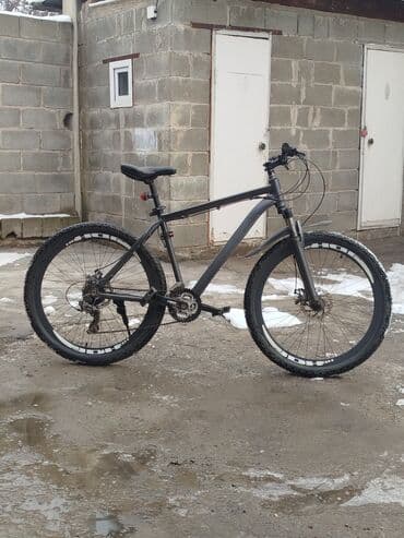 шины 26: Горный велосипед 26" - Рама: хардтейл, алюминий (матовый тёмно‑серый — 8