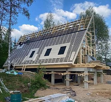 строим дом: Современные дома в стиле Афрейм барнхаус/шале под ключ - Архитектура — 3