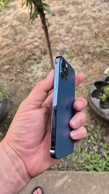 poco c 3: IPhone 12 Pro, Б/у, 128 ГБ, Pacific Blue, Защитное стекло, Чехол, 68 % — 3