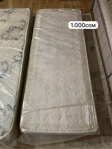 Мебель: Матрасы односпальные. Варианты: без рисунка — цена на фото: 1 000 — 1