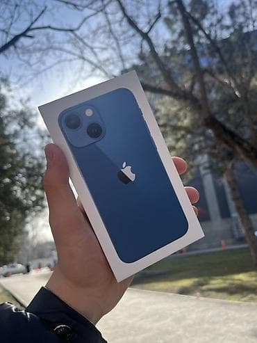IPhone 13 mini, Б/у, 128 ГБ, Синий, Кабель