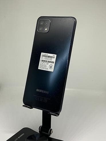 samsung: Samsung Galaxy A22 5G, Б/у, 128 ГБ, цвет - Черный, 2 SIM — 2