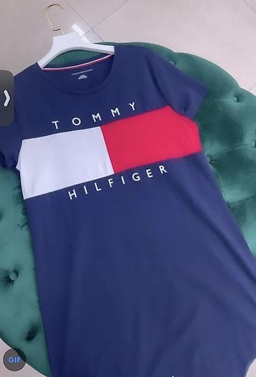 armani code: Платье футболка на лето Tommy Hilfiger хлопок платье с коротким — 2