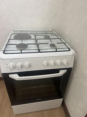 газоэлектро плиты: Комбинированная плита, Beko, Б/у, Напольная, Механическая, Полная оплата — 1