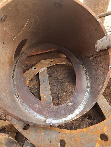 кузнечные: Стальная цилиндрическая заготовка с вваренным кольцевым переходником — 1