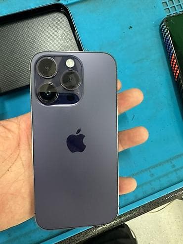 14 pro max: IPhone 14 Pro, Б/у, 128 ГБ, Deep Purple, Чехол — 1