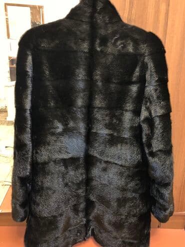 с мехом чернобурка с: Шуба, Норка, По колено, США, Трансформер, M, L — 1