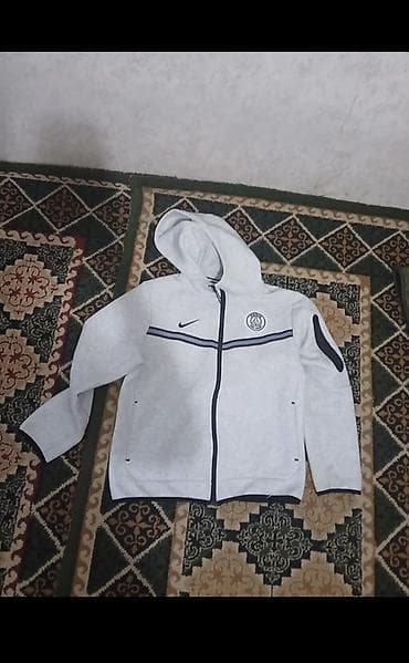 Толстовки: Мужская толстовка, L, Nike, Б/у, цвет - Серый — 1