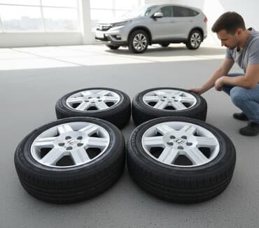 Колеса в сборе 205 / 60 / R 16, Лето, Б/у, Комплект, Легковые, Литые, отверстий - 5