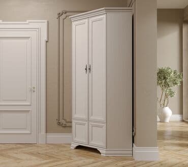 металлические шкафы для одежды: Шкаф для одежды 2Д коллекции Кентаки, Белый, БРВ Брест (Беларусь) — 3