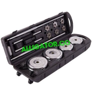 набор гантелей 50 кг в чемодане со сборной штангой: ⚡⚡ Супер набор 3в1 ⚡⚡ кейс штанга/гриф (прямой ) + 2 гантели — 1