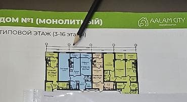 3 бөлмө, 82 м², Элитка, 15 кабат, Даяр ПСО (өзү оңдоп түзөтүп бүтүү үчүн)