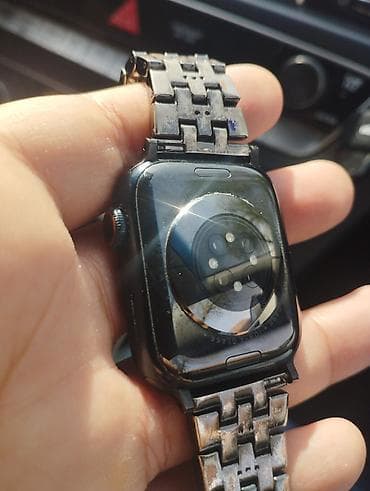 apple watch 5 цена в бишкеке: Apple watch series 8 45mm срочно продам с оригинальным зарядником — 2