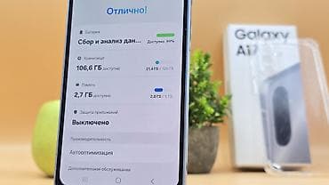 alcatel 4032d: Samsung Galaxy A17, Б/у, 128 ГБ, цвет - Голубой, 2 SIM — 6