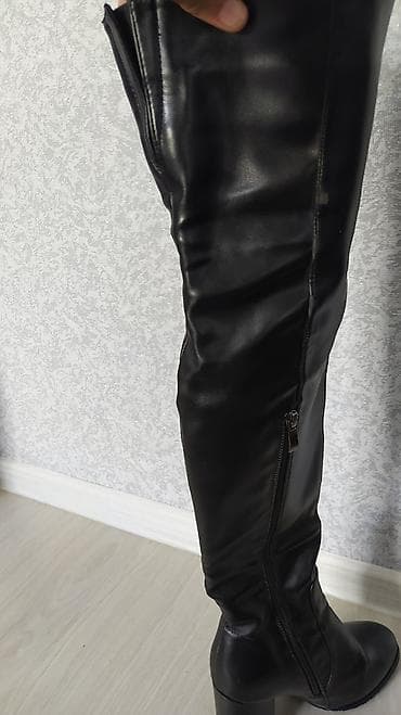 каска бу: Продаю длинные сапоги, Деми. состояние почти новая, классная отдам — 3