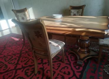 Стол трансформер Для кухни, Раскладной стол, Длина, см: 240 см, цвет - Коричневый