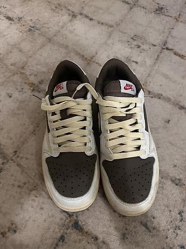 джордан 1: Мужские кроссовки, 41, 41.5, Nike, Новый, цвет - Коричневый, Платная доставка, Самовывоз — 4