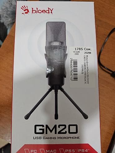 компьютерные мыши freewolf: Микрофон Bloody GM20 USB Gaming Microphone - Проводной микрофон с — 1