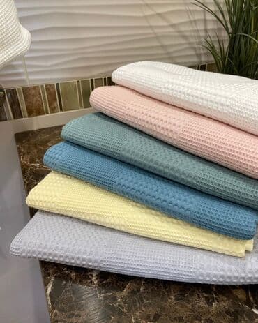 домашние халаты больших размеров: Халат, Вафельное полотно, XS, S, M — 4