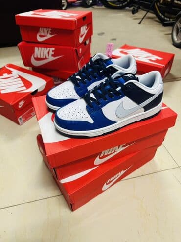 Атайын кийим: Эркектердин кроссовкасы, 40.5, Nike, Жаңы, түсү - Ак, Өзү алып кетүү — 1