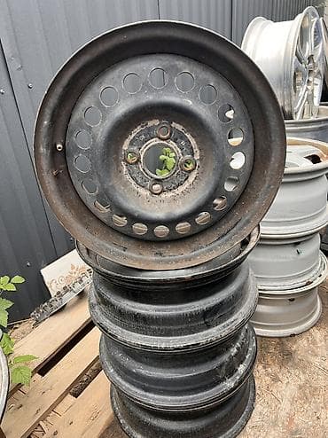 Железные Диски R 15 Honda, Комплект, отверстий - 4, Б/у