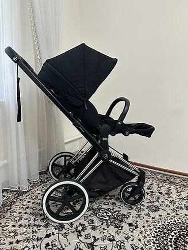 Коляскалар: Балдар арабасы, Cybex, түсү - Кара, Колдонулган, Өзү алып кетүү — 1