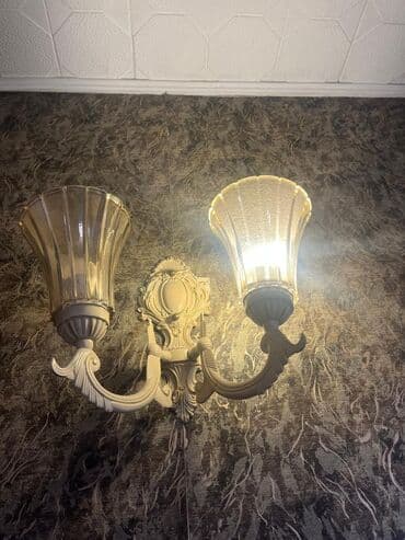 бра на стену: Бра двойное в классическом стиле - Настенное бра на две лампы с — 1