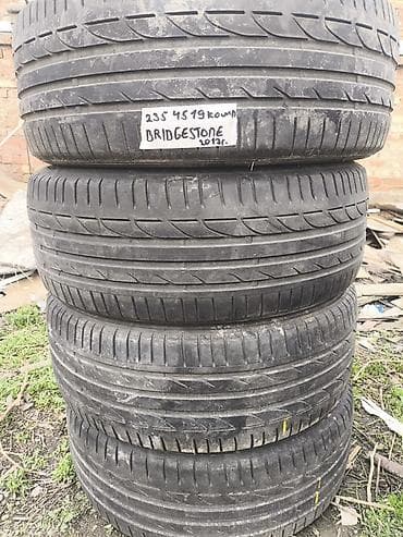 Шины и диски: Шины 235 / 45 / R 19, Лето, Б/у, Комплект, Легковые, Bridgestone — 1