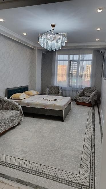 Кыймылсыз мүлк: 2 бөлмө, Люкс, ​​элита, Үметалиев/Фрунзе, Душ кабинасы, Жаздык, жууркан-төшөк каптары, Кондиционер — 2