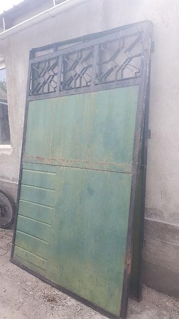 Распашные ворота: Металлические ворота и калитка. - Материал: стальной каркас из — 1