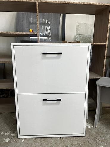 ты тумбы: Тумба и подставка для обуви, Другой материал, цвет - Белый — 1