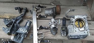 mazda: Mazda 6 2006 год бензин натяжной ролик форсунки термостат корпус — 1