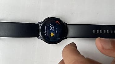 pixel 3: Смарт-часы с круглым сенсорным экраном и черным силиконовым ремешком — 7