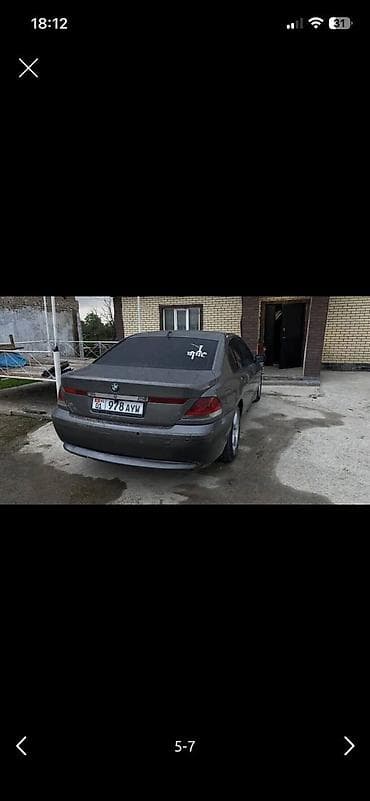 Унаа сатуу: BMW 7 series: 2002 г., 4.4 л, Автомат, Бензин, Седан — 4