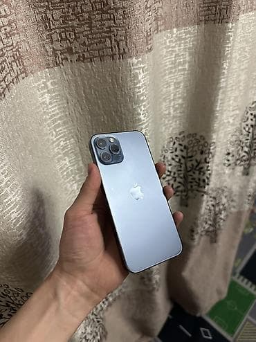 IPhone 12 Pro, Б/у, 256 ГБ, Pacific Blue, Защитное стекло, Чехол, Кабель, 75 %