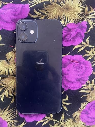 id 6: IPhone 12 mini, Б/у, 128 ГБ, Черный, Чехол, 73 % — 1