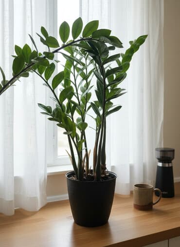 Продается долларовое дерево или замиокулькас. Высота 1м 18 см вместе с