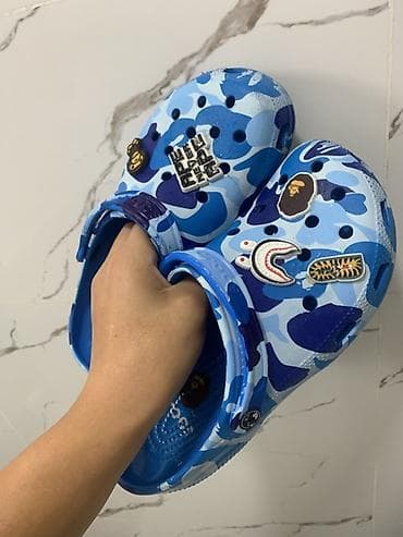 crocs bape: Сабо, 42, Crocs, Б/у, цвет - Синий, Самовывоз, Платная доставка — 5