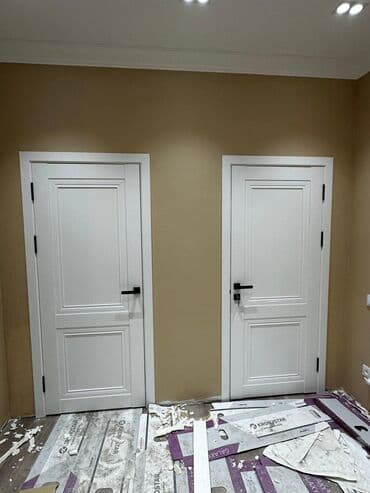 Межкомнатная глухая дверь, цвет - Белый, 200 * x 80 см, Новый