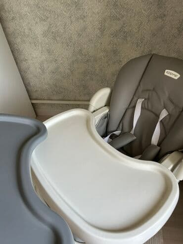 детский стульчик кормление: Стульчик для кормления, Другой бренд, Пластик, Другой вид, цвет - Серый — 4